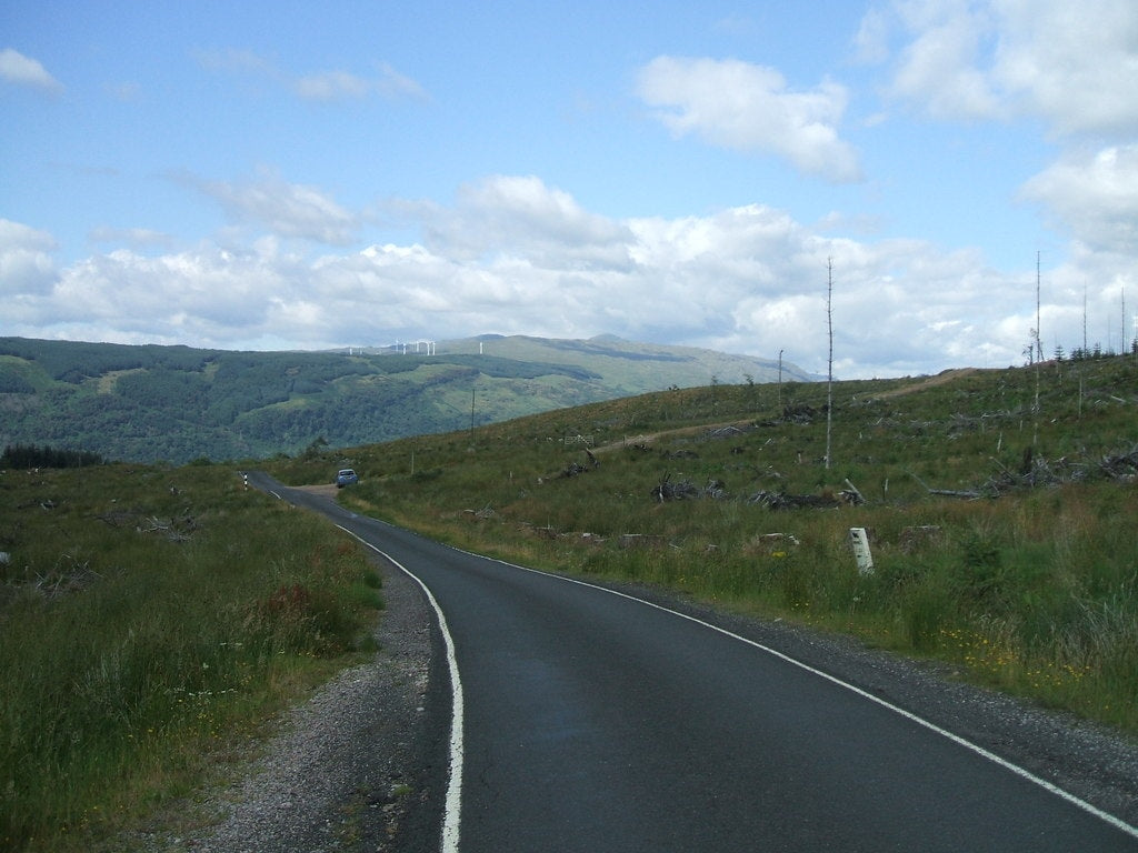 Photo 6x4 Gleann Beag Road Cairndow Stretch of the B839 road near the St c2010