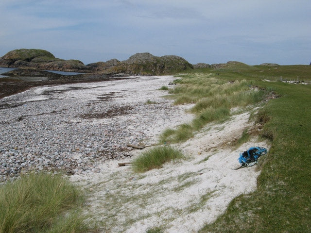 Photo 6x4 Edge of the machair Baile M\u00f2r Marram grass is established c2010