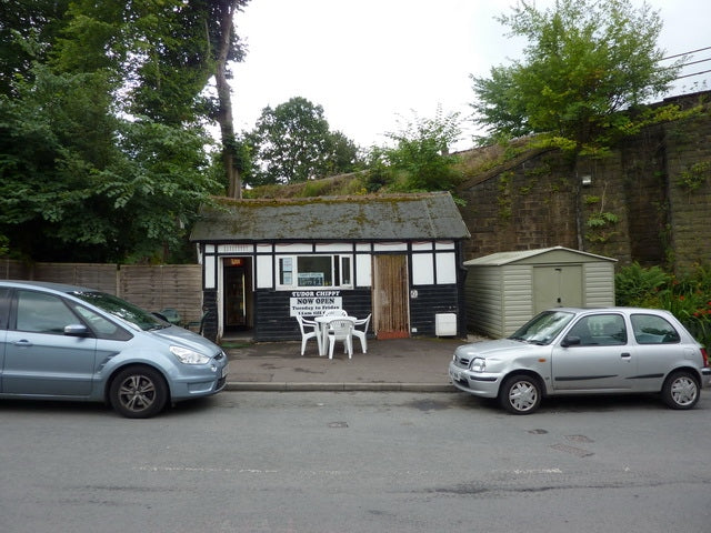 Photo 6x4 Tudor Chippy, Stansfield Hall Road, Todmorden c2010