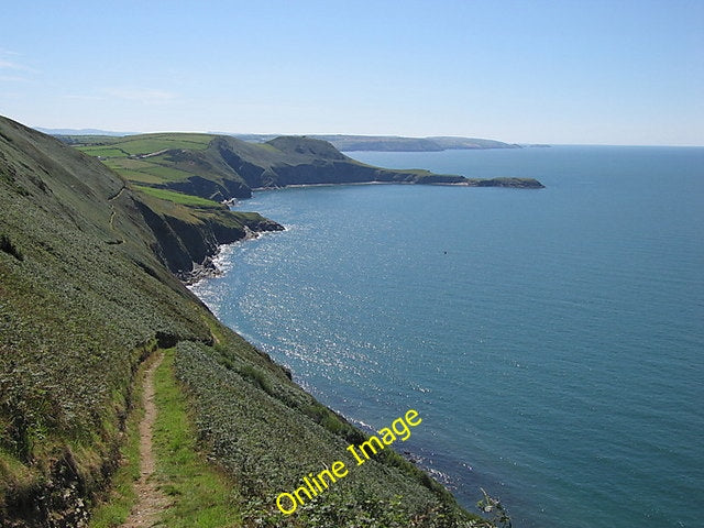 Photo 6x4 Ceredigion coast path between Cwmtydu and Llangrannog Blaencely c2010