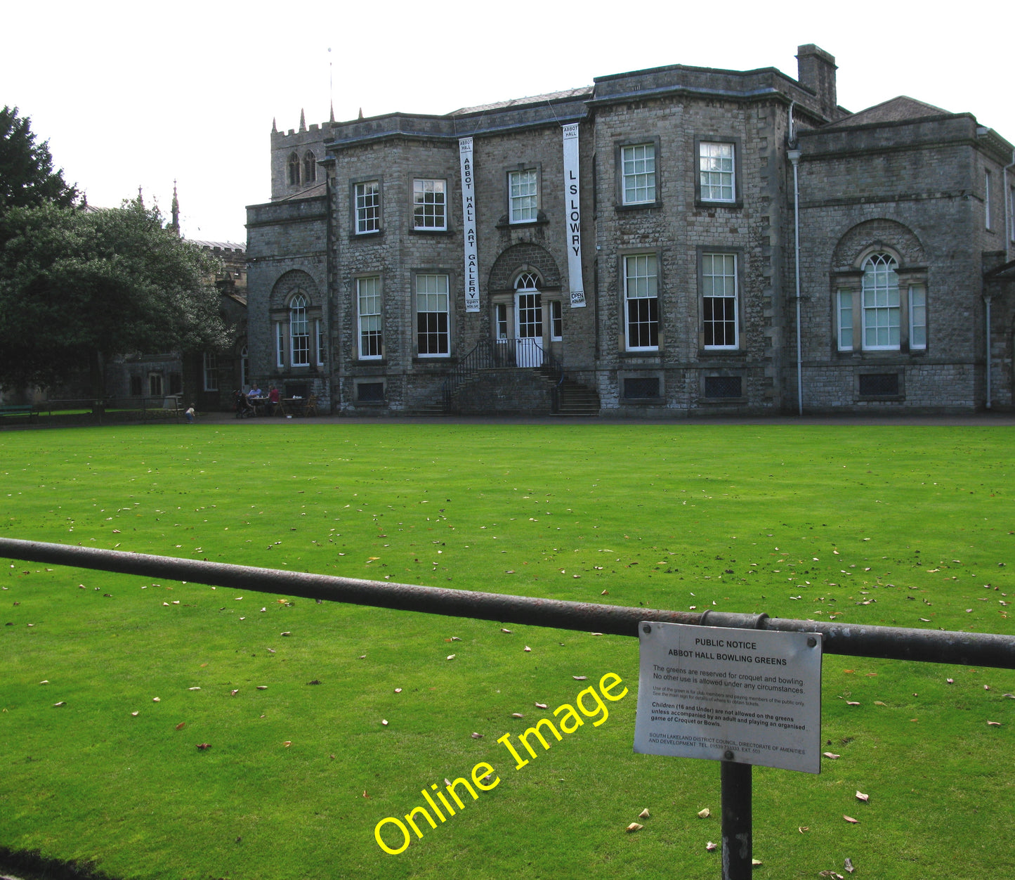 Photo 12x8 Abbot Hall Bowling Greens Kendal The notice gives very strict r c2010