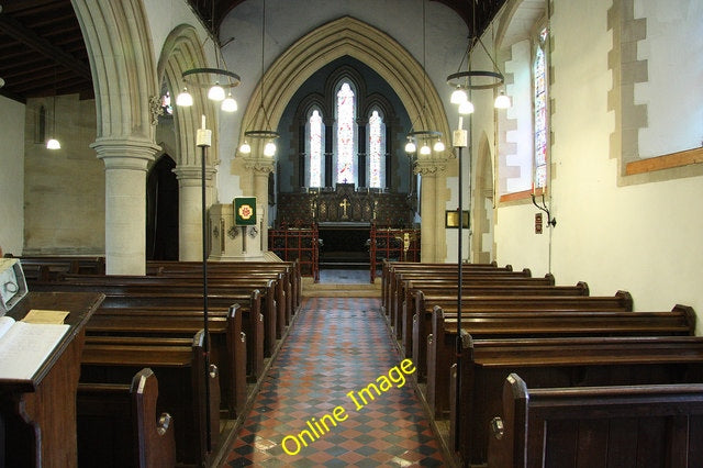 Photo 6x4 Church of the Holy Cross nave Ilam Looking east in the Church o c2010