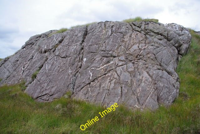 Photo 6x4 Unusual rock formation below Monadh Rahuaidh Am Biod A clearer c2010
