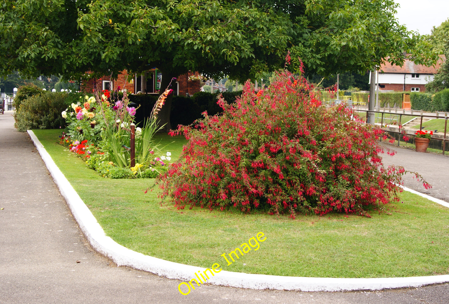 Photo 6x4 Garden at Teddington Lock, Surrey Teddington\/TQ1670 A well-ten c2010
