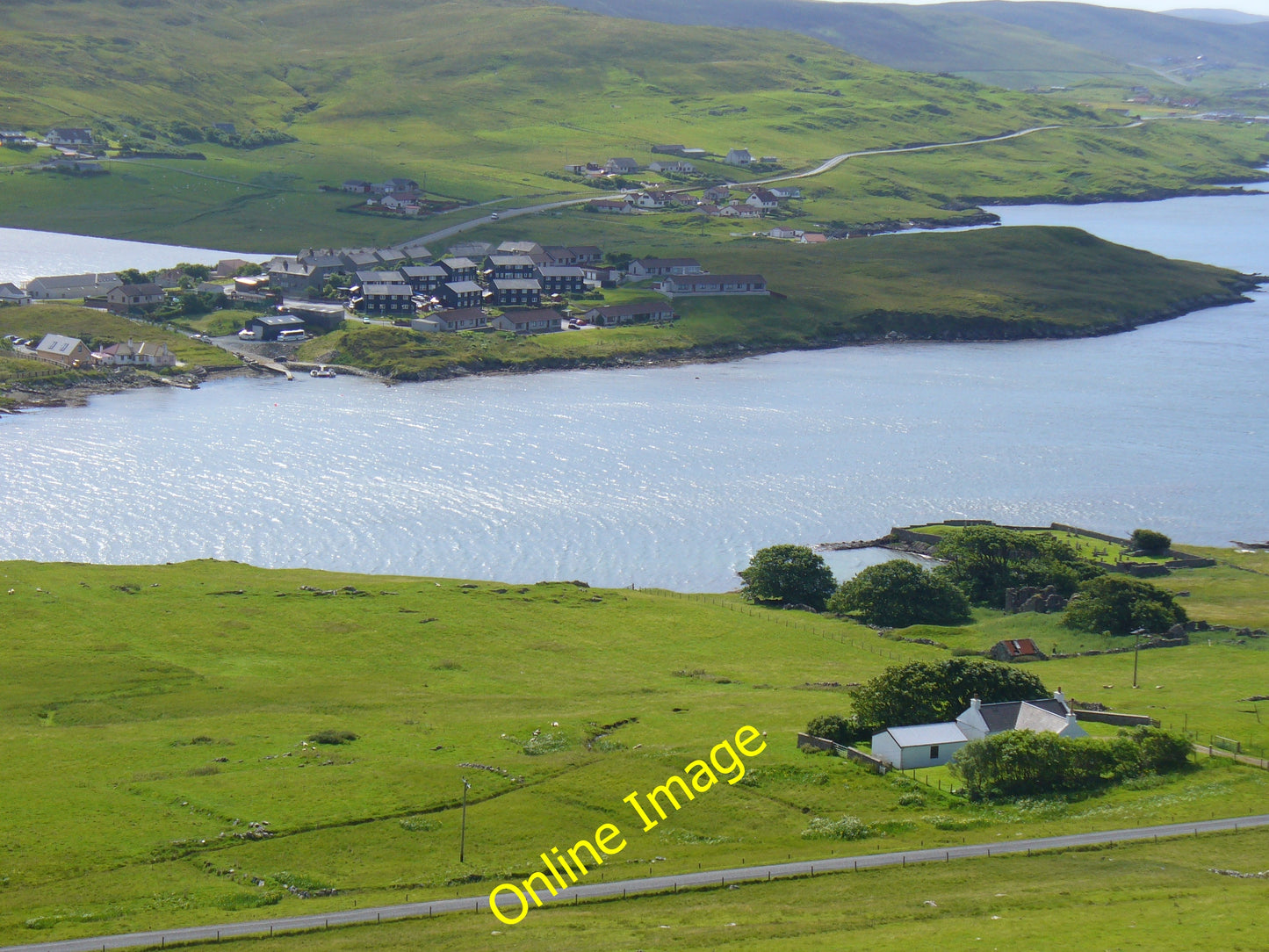 Photo 6x4 Hellister on Weisdale Voe Sound\/HU3850 View from viewpoint on c2010