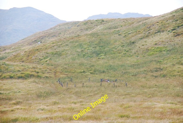 Photo 6x4 Fenced enclosure on the moor Cruach a' Phubuill c2010
