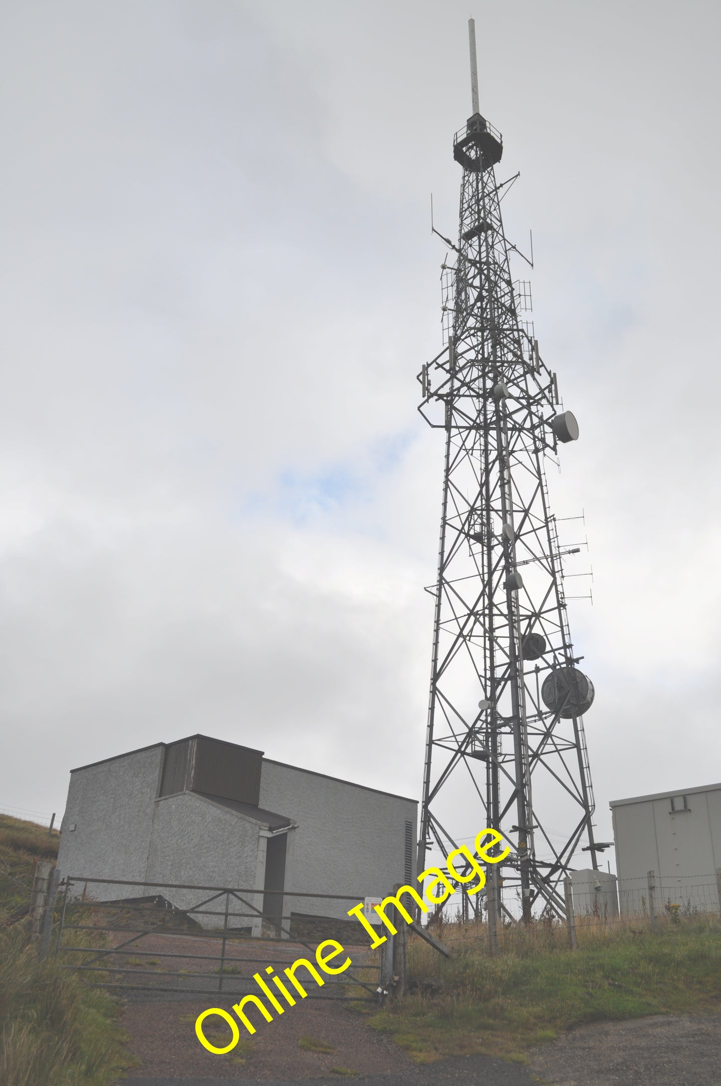 Photo 6x4 TV and radio transmitter Meall an Inbhire c2010