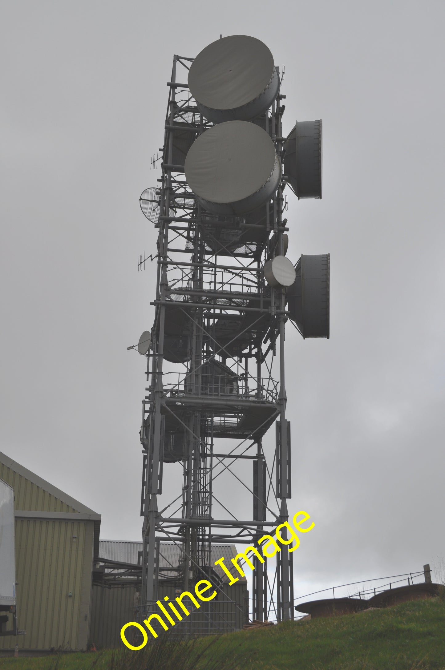 Photo 6x4 Microwave relay station Meall an Inbhire c2010