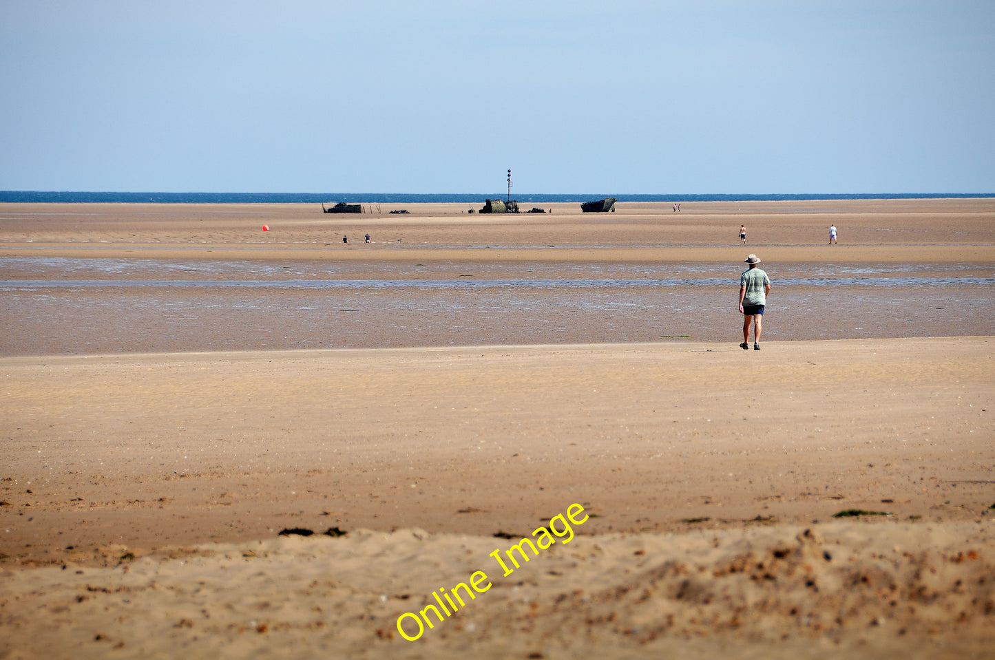 Photo 6x4 SS Vina - The Brancaster Wreck Brancaster Staithe The shipwreck c2010