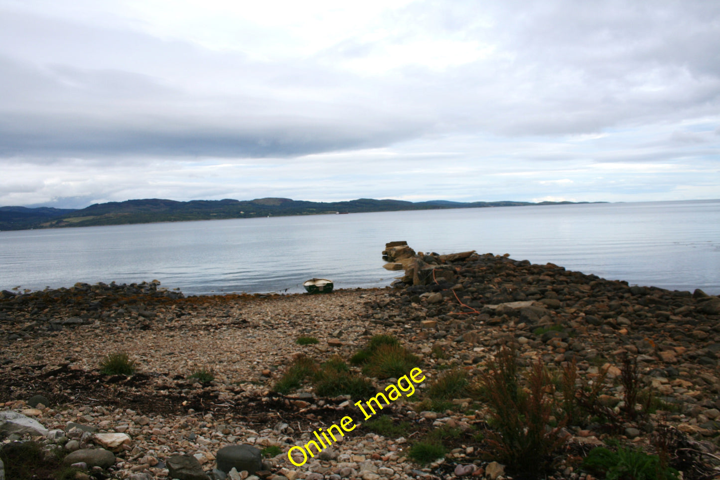 Photo 6x4 Shoreside Jetty \u00c0ird nan R\u00f2n A primitive stone jetty c2010