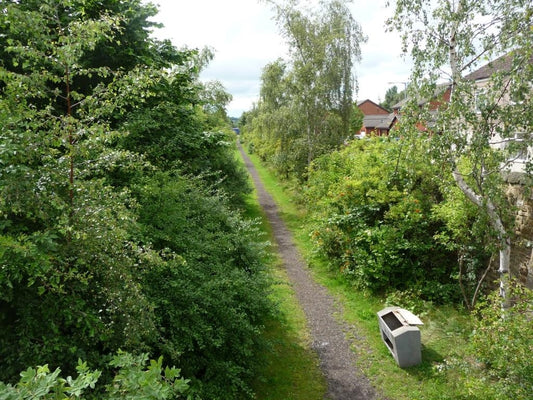 Photo 6x4 Recycled railway Shildon\/NZ2326 Footpath from a footbridge. c2010