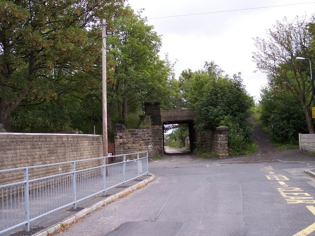 Photo 6x4 Monastery Lane passes under the disused railway bridge in Sutto c2010