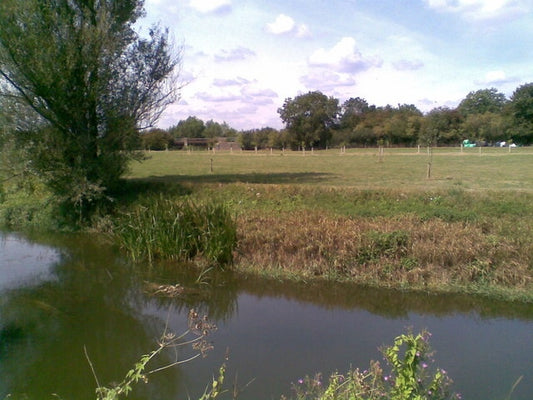 Photo 6x4 River Cherwell Kidlington River, flood plain and railway bridge c2010