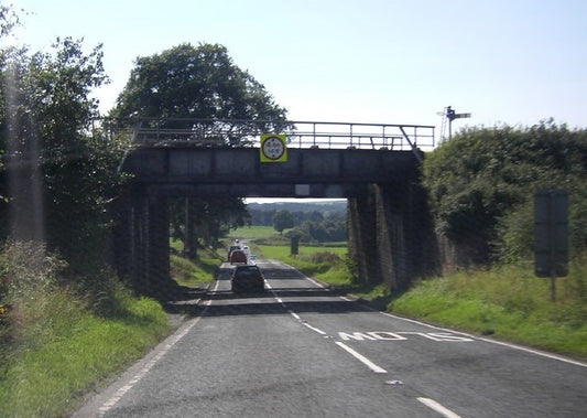 Photo 6x4 Railway Bridge over the B743, Mauchline Haugh\/NS4925  c2010