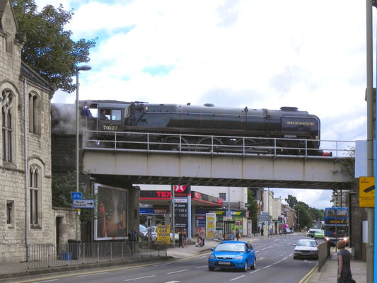 Photo 6x4 London Road Bridge Gloucester The steam locomotive &#039;Duke o c2010