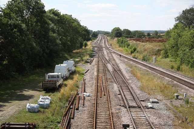 Photo 6x4 View from Station Bridge Ulceby\/TA1014 Looking SW from Brockle c2010