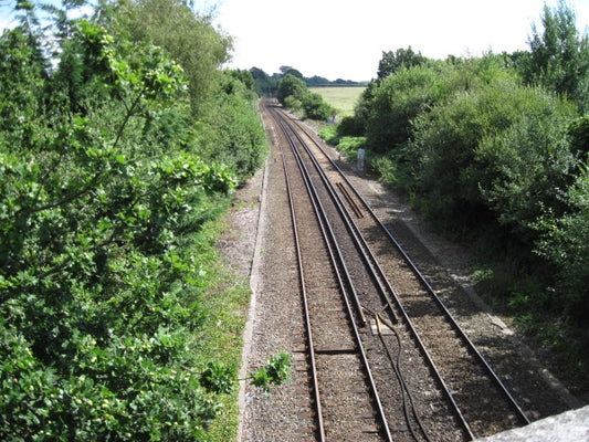 Photo 6x4 Railway Line towards Botley Boorley Green  c2010