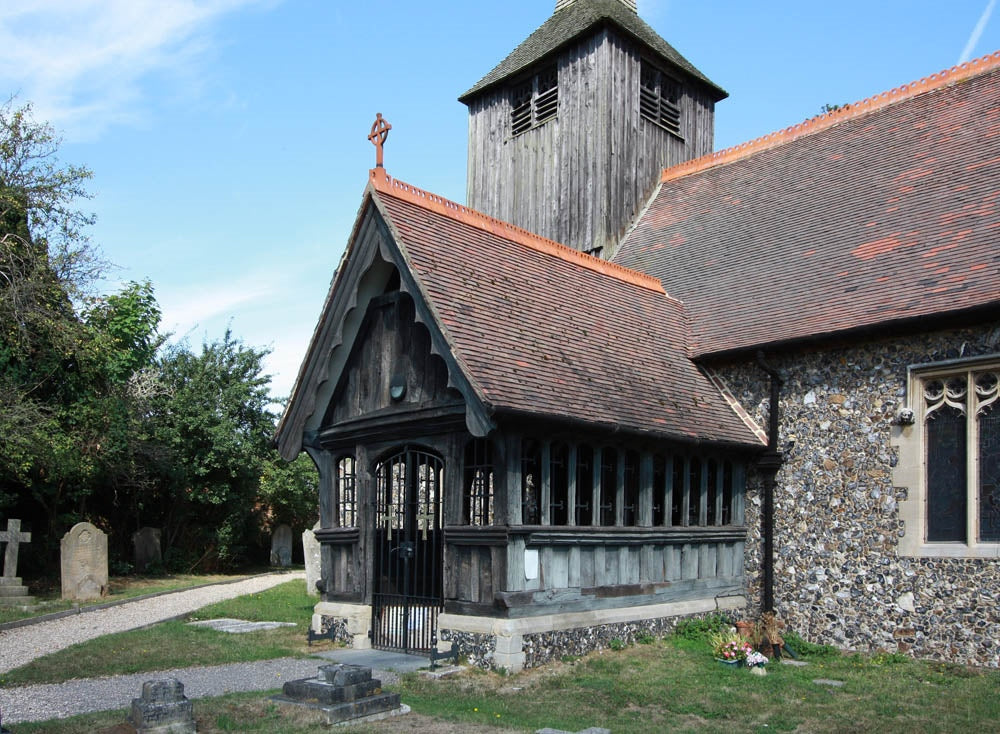 Photo 6x4 All Saints, Doddinghurst - Porch Hook End\/TQ5899  c2010