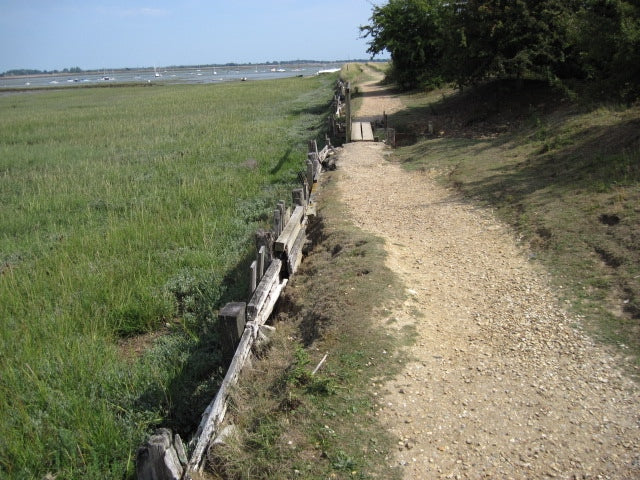 Photo 6x4 Coast path beyond Thornham Marina Emsworth  c2010