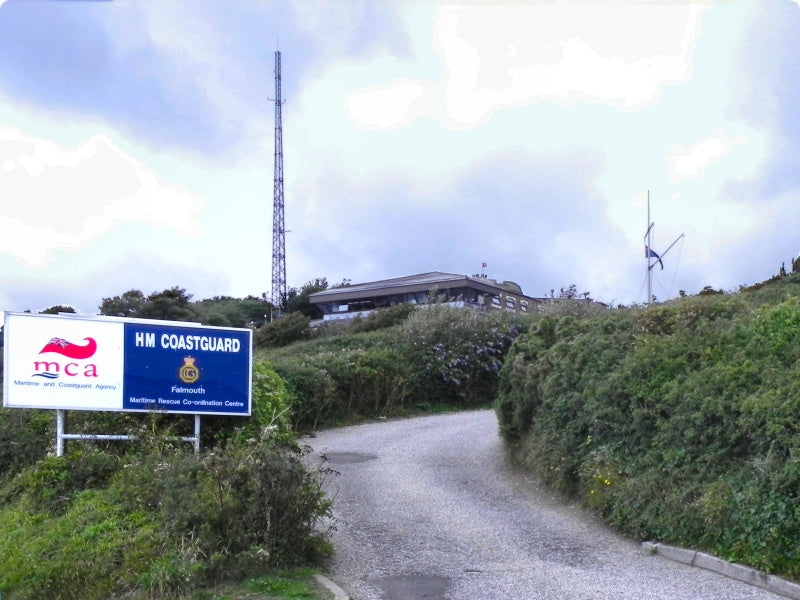 Photo 6x4 HM Coastguard Station, Pendennis Head Falmouth The road from Pe c2010