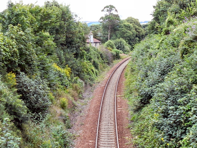 Photo 6x4 Falmouth Branch Line The single track railway branch line from  c2010