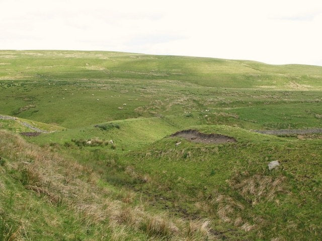 Photo 6x4 Embankment on the former Rookhope-Westgate railway (5) See also c2010