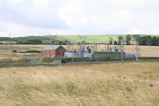 Photo 6x4 Electricity sub-station near Marshall Meadows caravan site  c2010