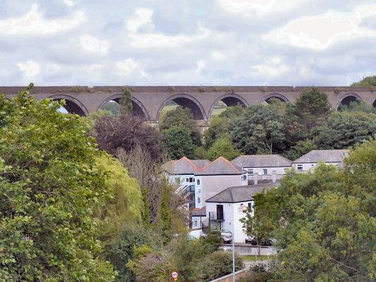 Photo 6x4 Truro Railway Viaduct The viaduct, east of Truro railway statio c2010