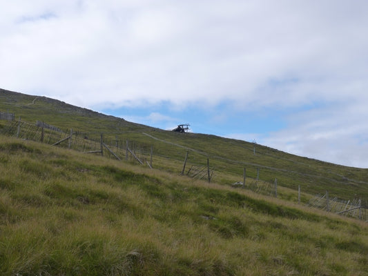 Photo 6x4 Mountainside above Nevis Range Gondola top station with chairli c2010