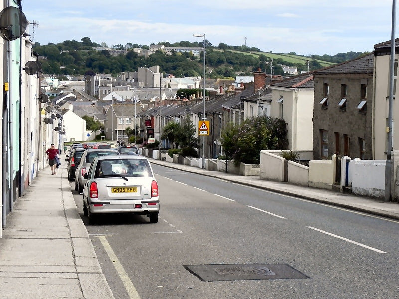 Photo 6x4 Richmond Hill Truro Looking downhill from the station towards t c2010