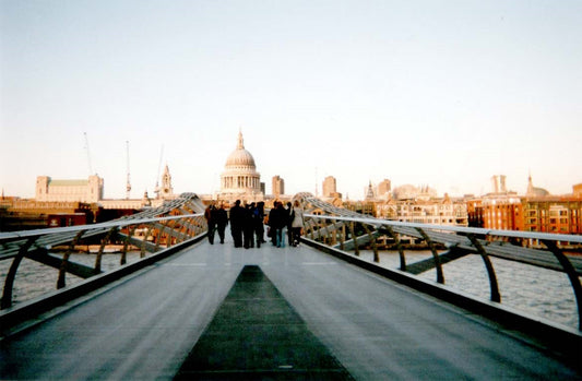 Photo 6x4 The Millennium Bridge looking towards St Paul's London  c2007