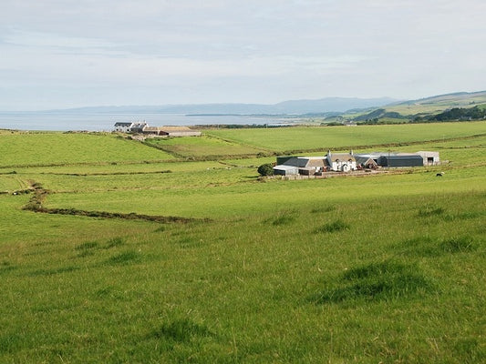 Photo 6x4 Barlea from Victoria Hill Glenbarr The farms of Barlea and Glen c2010