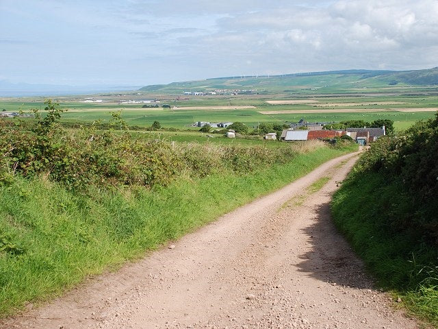 Photo 6x4 Track downhill to Torchoillean Drumlemble From the bend by High c2010