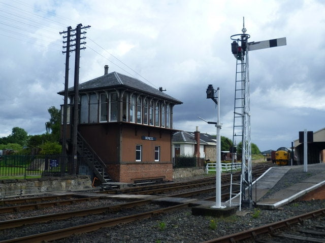 Photo 6x4 Signal box, Bo'ness Station  c2010