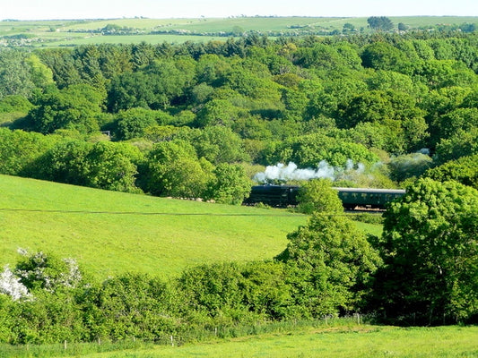 Photo 6x4 Swanage Railway on a June afternoon Just about to take an ordin c2010