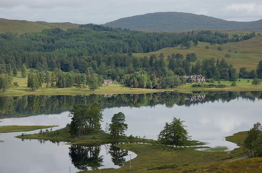 Photo 6x4 Loch Tulla and Black Mount lodge Bridge of Orchy The still wate c2010