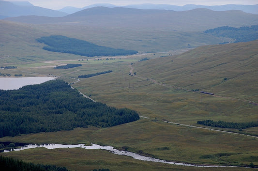 Photo 6x4 Road and rail in the West Highlands Bridge of Orchy The A82 roa c2010