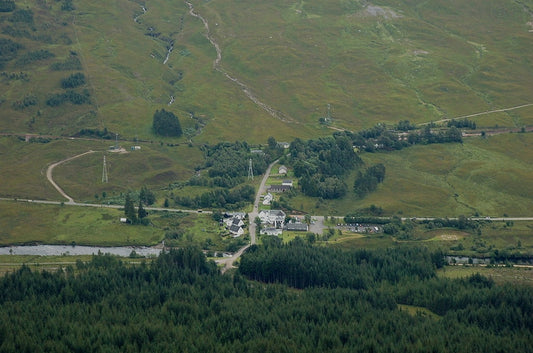 Photo 6x4 Bridge of Orchy A view down on the small settlement of Bridge o c2010