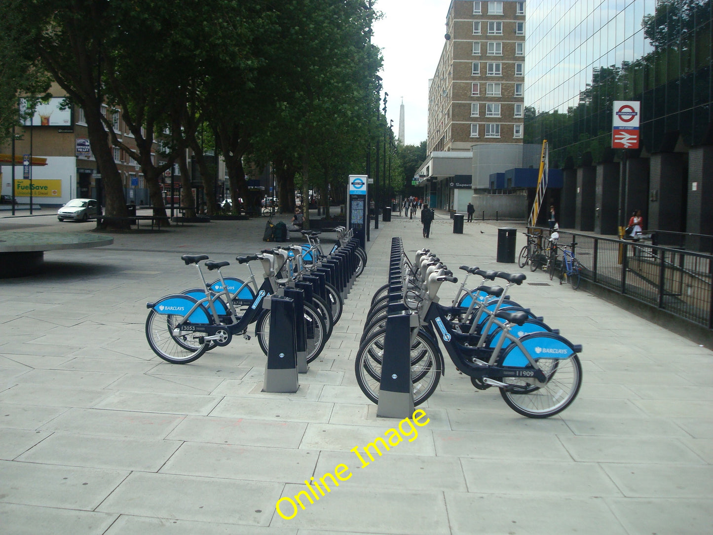 Photo 12x8 Old Street docking station, London Cycle Hire Scheme  c2010