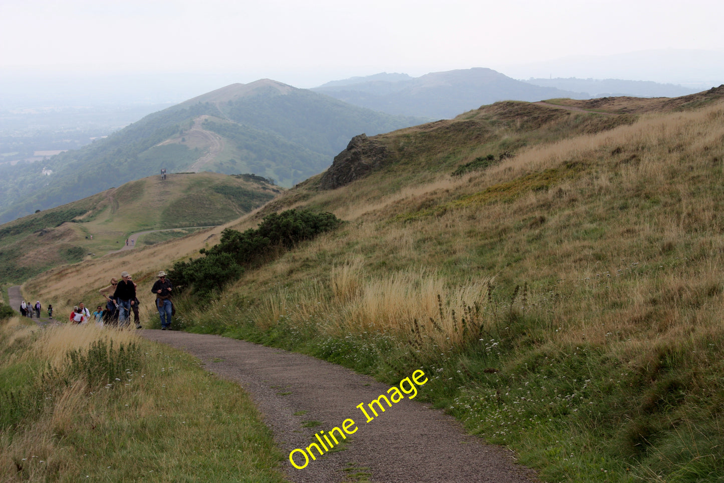 Photo 12x8 Pilgrims climbing Worcestershire Beacon Great Malvern A rather  c2010