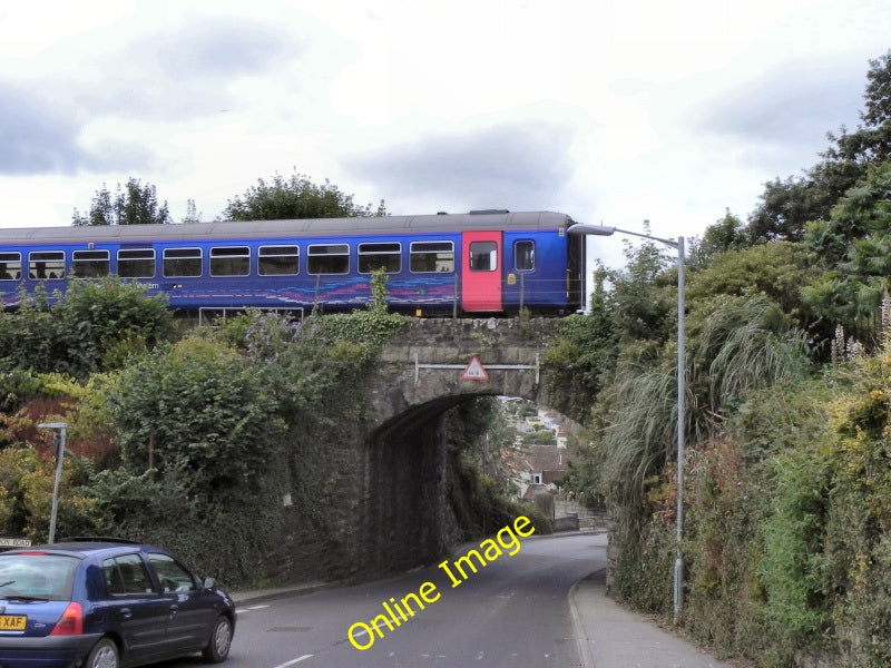 Photo 6x4 Bridge at Penmere Hill Falmouth The railway bridge, carrying th c2010