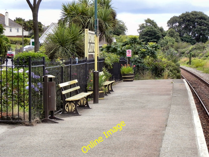 Photo 6x4 Penmere Platform Falmouth Small unmanned station/halt on the Fa c2010