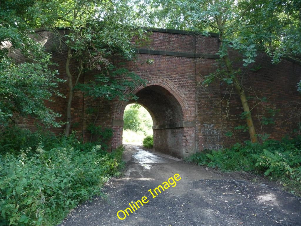 Photo 6x4 Former railway bridge, from the north Methley Junction The form c2010