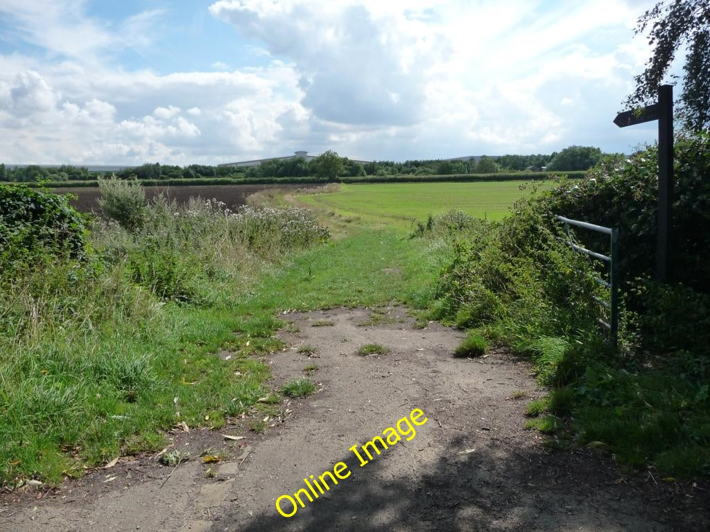 Photo 6x4 Footpath to the Calder Lower Altofts From the former railway li c2010