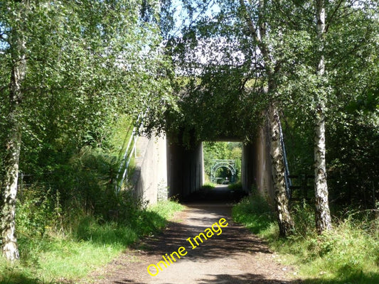 Photo 6x4 Former railway line passing under M62 Methley Lanes The Methley c2010