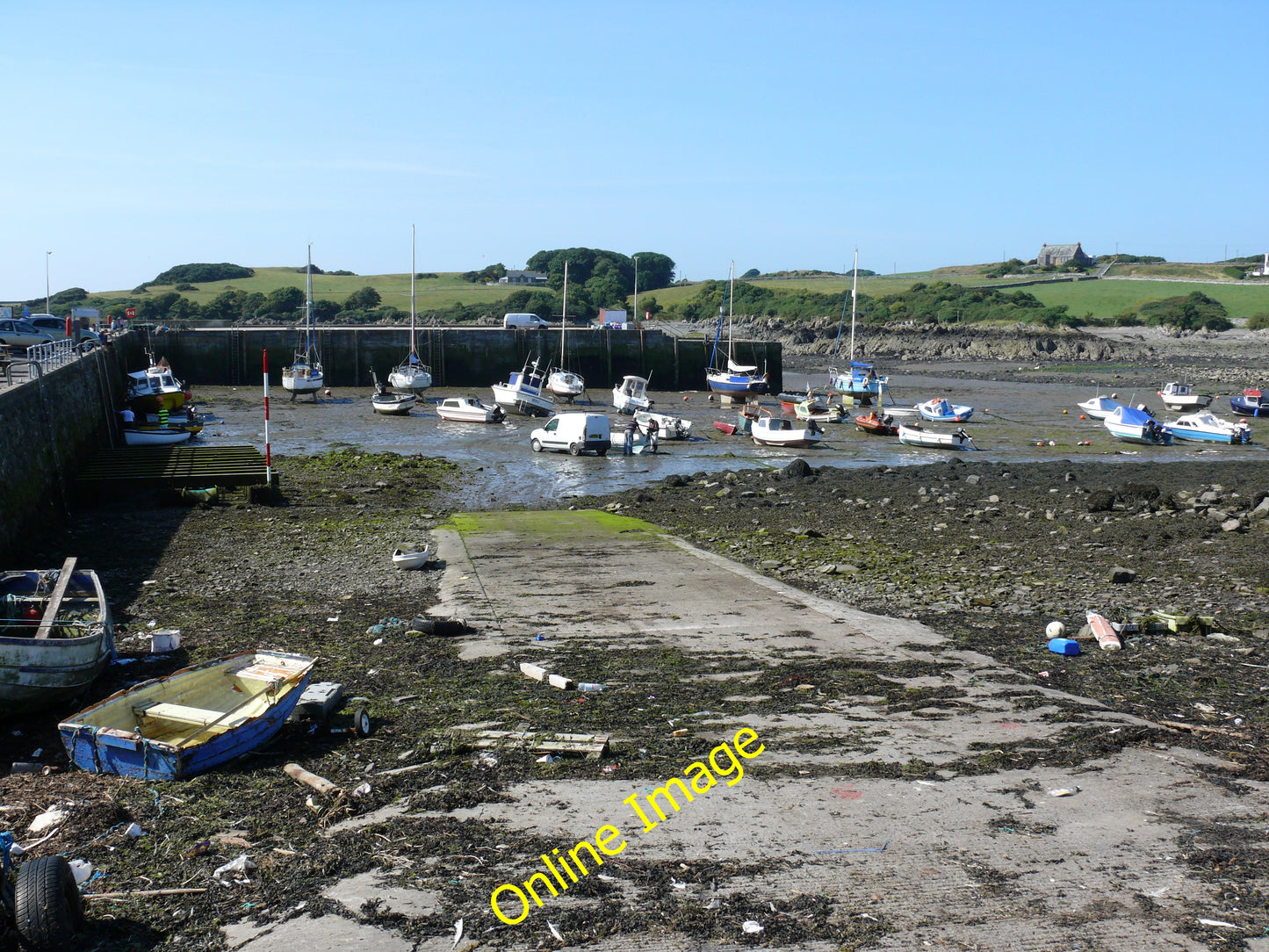 Photo 12x8 Isle of Whithorn Harbour View of the harbour at low tide, a tim c2010