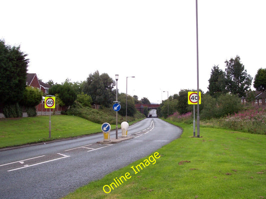 Photo 6x4 Ex Great Central Railway trackbed used by road at Haydock The r c2010