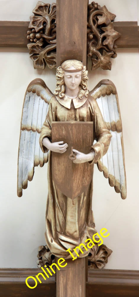 Photo 6x4 St Paul, Wilton Place, London SW1 - Roof angel Westminster  c2010