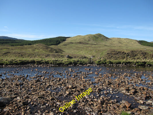 Photo 12x8 Abhainn Shira Looking south from Clashgour road. c2010