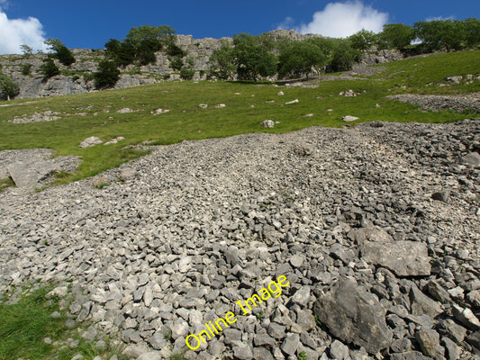 Photo 12x8 Cross Field Knotts Malham\/SD9062 Essentially, the hillside on  c2010